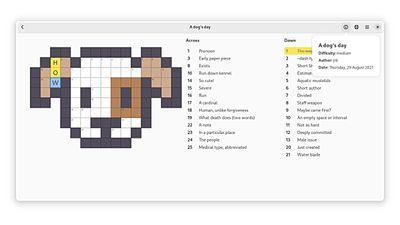 GNOME Crosswords screenshot 1