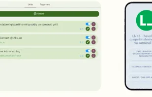 link in bio settings