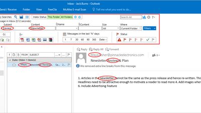 Find Any Email
Why wade through hundreds of messages to find the one you need? Now you can locate ANY email in your Outlook mailbox in SECONDS.
