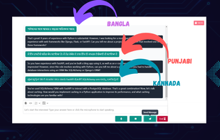 Multiple language support by AiInterviewer