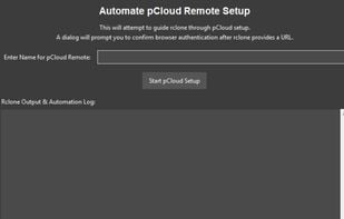 Rclone GUI screenshot 2