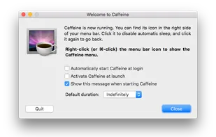 Caffeine for Mac screenshot 1