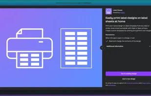 Print your Canva label designs on any label sheet template