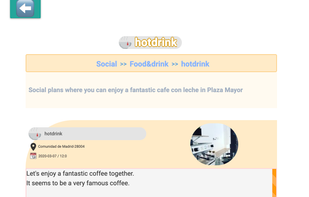 You can see a snippet of a plan in the category hot drink : just wake up and click more to see more details.