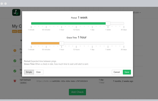Healthchecks.io screenshot 2