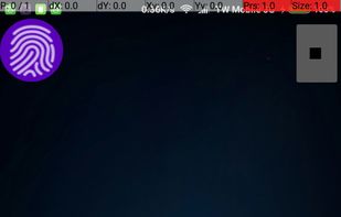 If setting is enabled for on draw video, it will show fingerprint button which can be drag, when it is on hold user can draw on screen, when the button is let go, user can retains control on the screen. good for presentation