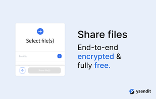 ysendit.com - secure file sharing screenshot 1