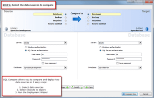 Red Gate SQL Compare screenshot 1