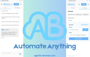 Agentic Browser screenshot 1