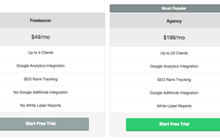 Easy Pricing Tables screenshot 1