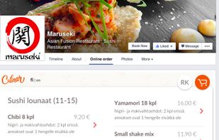Facebook ordering