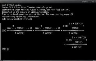 Maxima running in command line mode