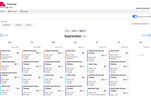 Easy class bookings with a clear, visual calendar. 