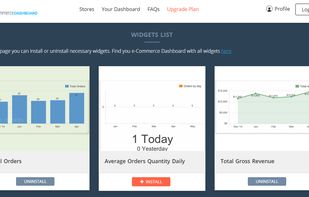 e-Commerce Dashboard screenshot 1