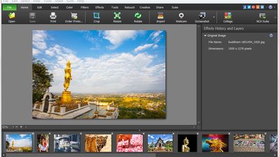 PhotoPad Photo Editor Effects and Layer History