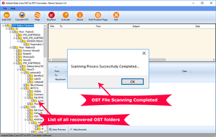 Recovered OST file preview