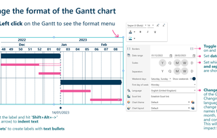 Edit Gantt charts