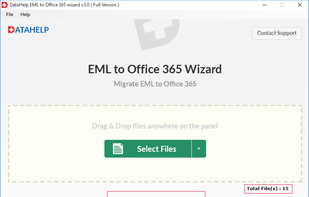 DataHelp EML to Office 365 Wizard screenshot 2