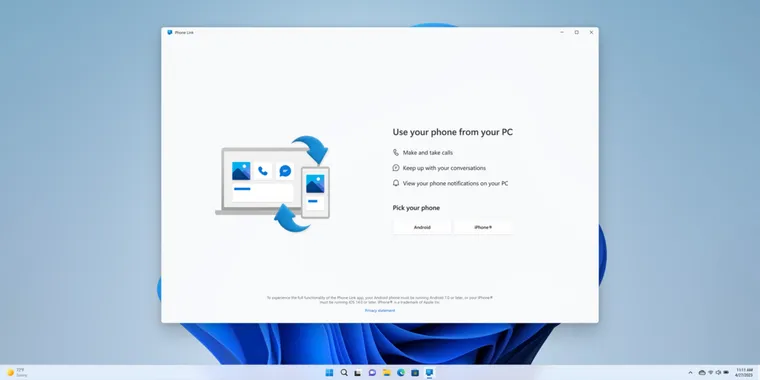 Microsoft launches Phone Link for iOS, connecting Windows 11 PCs and iPhones image