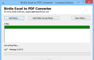 Birdie Excel to PDF Converter screenshot 1