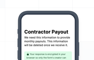 VaultForm in a mobile view