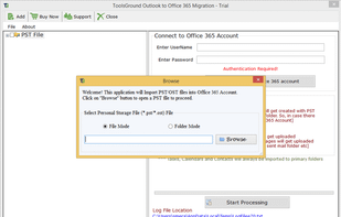 Outlook to Office 365 Migration screenshot 1