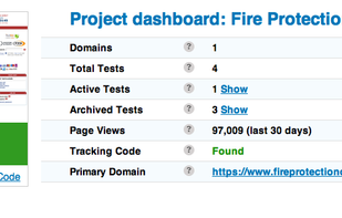 Part of the Dashboard