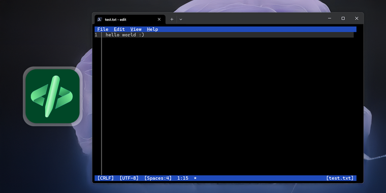 Microsoft launches Edit, a new open source command-line text editor for Windows image