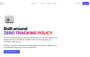 Zero tracking policy is strictly followed. No data is tracked.
