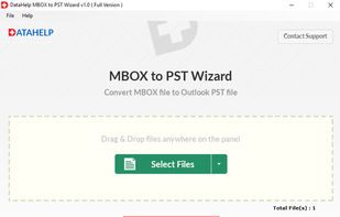 DataHelp Software MBOX to PST Wizard screenshot 2