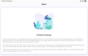52 week money saving challenge screenshot 3