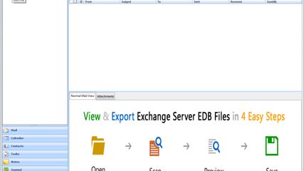Initial Screen of SysTools Exchange Recovery Software. Start off by clicking on the Add File button to select single or multiple Exchange Database (EDB Files).