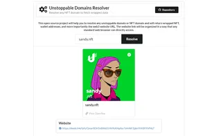 Unstoppable Domains Resolver screenshot 1