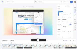 Pro editor: Build multi-scene videos with a timeline, templates, and automated zooms.