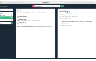 MiniNote screenshot 1
