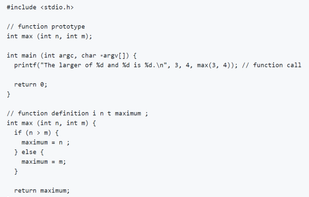 C (programming language) screenshot 1