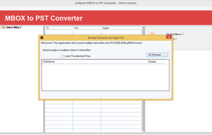 SoftKnoll MBOX to PST Converter screenshot 1