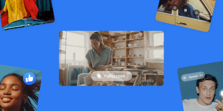 Facebook will now display all videos vertically, including Reels, longer videos, and lives image