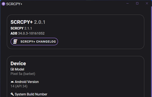 SCRCPY+ screenshot 1