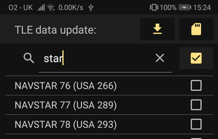 View list statelite could be track and choose