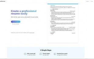 OpenResume screenshot 1