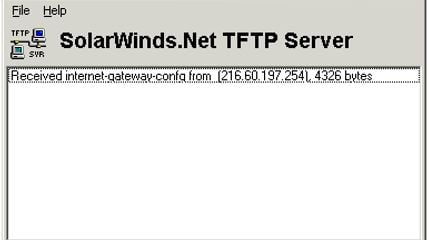 SolarWinds TFTP Server screenshot 1