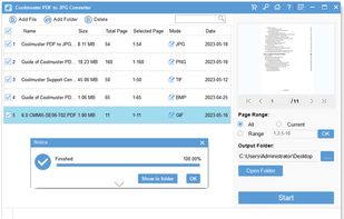 Coolmuster PDF to JPG Converter screenshot 1