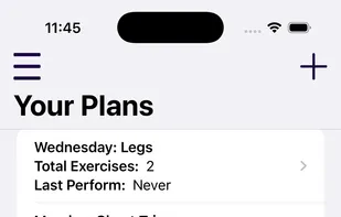 Track Plans by day and name.