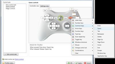 Creating custom game controls