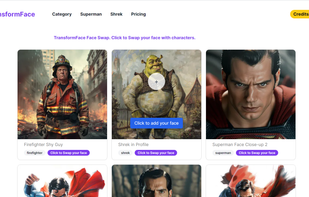 TransformFace screenshot 2