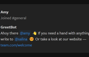 GreetBot screenshot 1