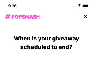 Settings for your Instagram giveaway like end date/time, along with the options to automatically pick a winner and close comments.