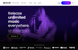 Ditto Music screenshot 1
