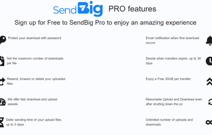 SendBig screenshot 1